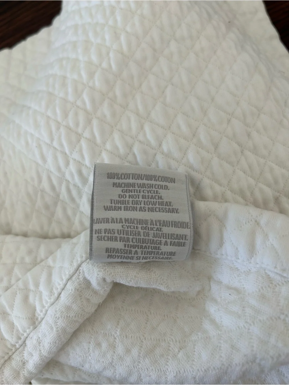 Restoration Hardware White Quilted Pillow Shams (2)